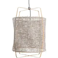 Ay Illuminate Suspension Z2 blond bambou gris carton ø67x100cm