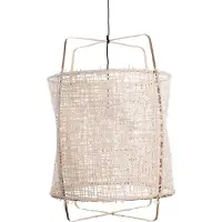 Ay Illuminate Suspension Z1 en bambou carton naturel ø67x100cm