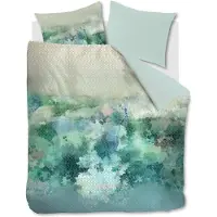 Kardol Housse de Couette Kardol Metamorphose Bleu Vert Satin-240 x 220 cm | Lits-Jumeaux
