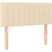 vidaXL Tête de lit Crème 80x5x78/88 cm Tissu