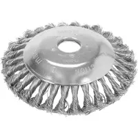 YATO Brosse à mauvaises herbes en acier universelle Ø15 cm - Diamètre de l'arbre 25,4 mm