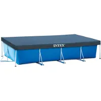 Intex Couverture de Piscine Intex 28039 Bleu Gris Marine - 4,5 m