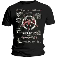 Slayer T-Shirt Haunting 84 Flier Homme Noir - Taille S
