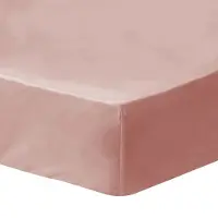 Matt & Rose Drap-Housse Uni En Coton, Coton Lavé Nude