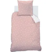 Matt & Rose Parure De Lit Imprimée En Coton Rose 140x200+65x65cm