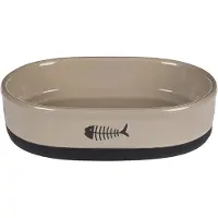 Flamingo écuelle pour boire et manger Auri ovale taupe