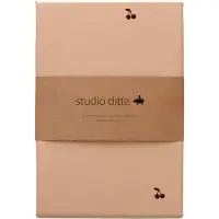 Studio Ditte Housse de couette Studio Ditte Red Cherries On Nude-140 x 200 / 220 cm | 1-personne