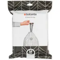 Brabantia Perfectfit Garbage Bag 60l 40 Units Clair