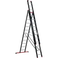 Altrex Mounter ZR 3083 Échelle Reform - Aluminium - 3 X 12 Échelons - 8,8 M - Avec Barre De Stabilité