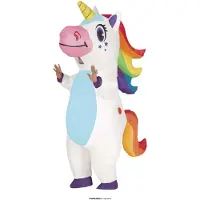 Guirca Inflatable Unicorn Woman Costume Marron M-L
