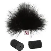 Rycote Bonnette Anti-Vent Ristretto pour Micro Cravate Noir