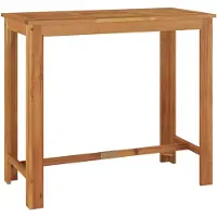vidaXL Table de bar de jardin 120x60x105 cm en bois massif d'acacia