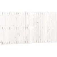 vidaXL Tête de lit murale blanche 166x3x90 cm pin massif
