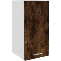 vidaXL Armoire suspendue Lyon chêne fumé 29,5x31x60 cm Bois composite