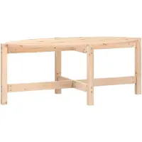 vidaXL Table basse 118x63x45 cm pin massif