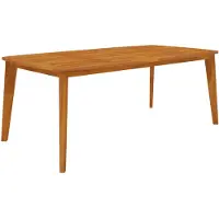 vidaXL Table de jardin 200x100x75 cm Bois massif Acacia