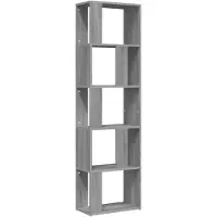 vidaXL Bibliothèque Sonoma gris 45x24x160 cm Bois d'ingénierie