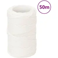 vidaXL Corde de bateau Blanc complet 2 mm 50 m Polypropylène