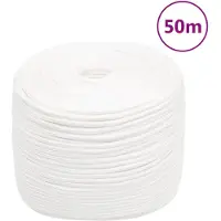 vidaXL Corde de bateau Blanc complet 8 mm 50 m Polypropylène