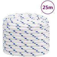 vidaXL Corde de bateau Blanc 20 mm 25 m Polypropylène