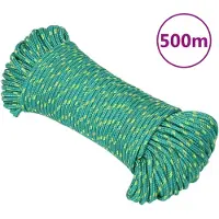 vidaXL Corde de bateau Vert 4 mm 500 m Polypropylène