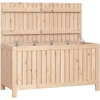vidaXL Coffre de jardin 121x55x64 cm pin massif