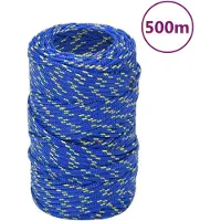 vidaXL Corde de bateau Bleu 2 mm 500 m Polypropylène