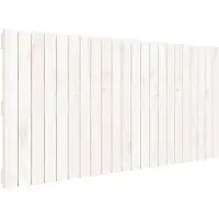 Super Merchant Tête de lit murale blanche 140x3x60 cm pin massif