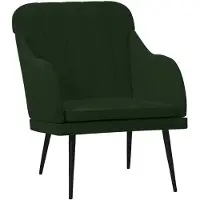vidaXL Fauteuil Vert foncé 63x76x80 cm Velours