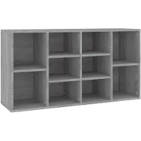 vidaXL Banc à chaussures Sonoma gris 103x30x55 cm Bois d'ingénierie