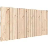 vidaXL Tête de lit murale 140x3x60 cm pin massif
