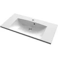 Sapho Maria - Meuble lavabo 900x460 mm, avec trop-plein, trou pour robinet, blanc MA090