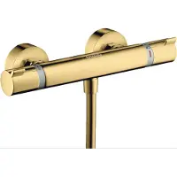 Hansgrohe Thermostat de douche mural Ecostat Comfort, finition or poli
