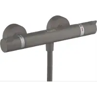 Hansgrohe Thermostat de douche mural Ecostat Comfort, finition noir brossé