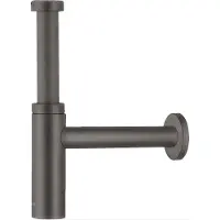 Hansgrohe Siphon de lavabo Flowstar S, finition noir brossé