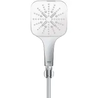 GROHE Set de douche RainShower SmartActive 130 Cube EcoJoy (3 Types de jets, 9.50 l/min)