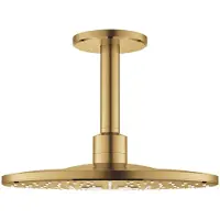 GROHE Pomme RAINSHOWER SMARTACTIVE 310 sortie de plafond 142mm cool sunrise brossé (2 Types de jets, 25 l/min)
