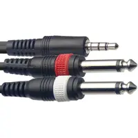 Stagg YC-03/1J2PMH // Cable 1 MiniJack / 2 Jack 6,35 3M