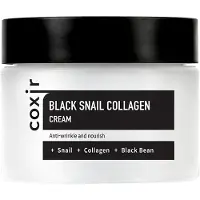 COXIR Crème Collagène Escargot Noir , Hydratation et Élasticité, Soins Coréens Légers