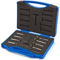 HBM Kit de fraisage pour rainures en T 10 pièces HSS M-2
