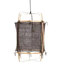 Ay Illuminate Suspension Z22 blond en bambou noir ø48,5x72,5cm en cachemire
