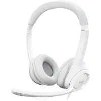 Logitech H390 Stereo USB-A Casque Blanc