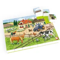 Hubelino Bloc Puzzle La vie à la ferme - 35pcs.