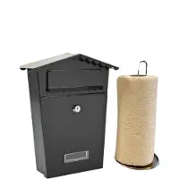 EDM House Steel Mailbox Noir