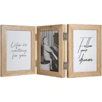 Henzo Cadre photo PIANO 3x 13x18 chêne naturel -