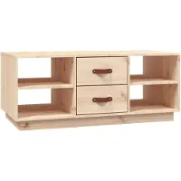 vidaXL Table basse 100x50x41 cm pin massif
