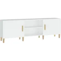vidaXL Armoire TV Blanc 150x30x50 cm Bois composite