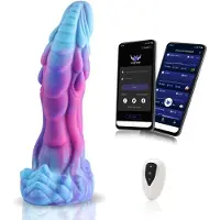 Wildolo Fantasy Dildo Vibrateur avec application et télécommande 26 cm Nessie