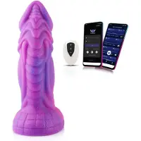 Wildolo Fantasy Dildo Vibrateur avec application et télécommande 25 cm Merman
