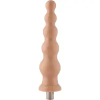 Auxfun Gode nervuré 3XLR pour Auxfun Basic Sex Machine Beige 21 cm